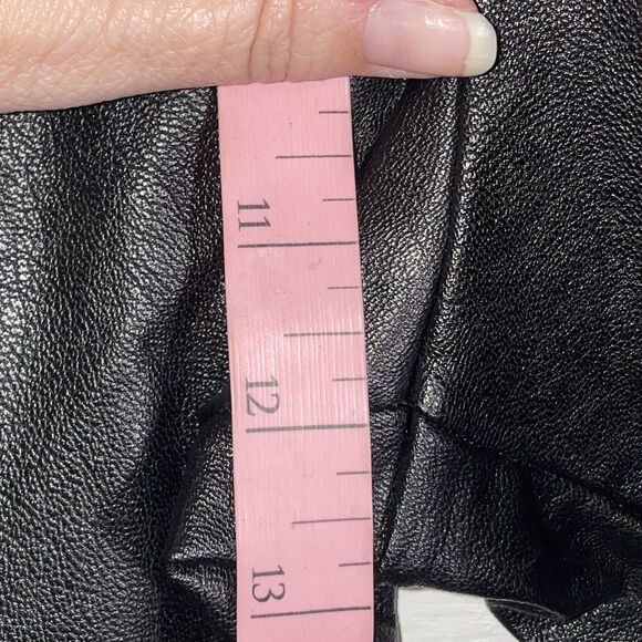 Commando Faux Leather Leggings Raw Hem Black Size XS - Picture 9 of 10